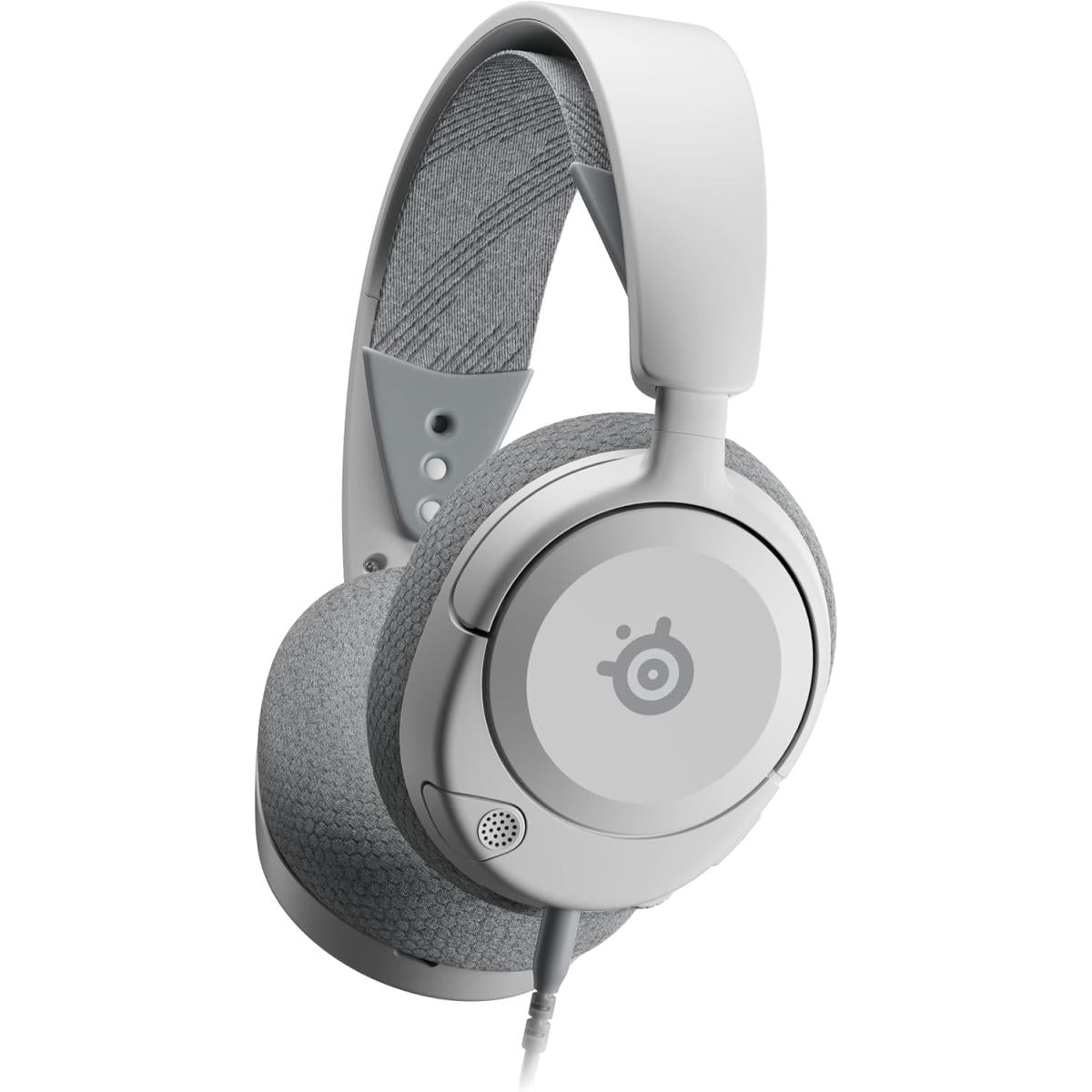 SteelSeries Arctis Nova 1 (White) Wired 3.5mm Gaming Headset w/ Hi-Fi Driver Surround Spatial Audio Ultra Lightweight Design w/ Noise-Cancelling Mic For PC, Mac, PS5/PS4, Switch, Xbox