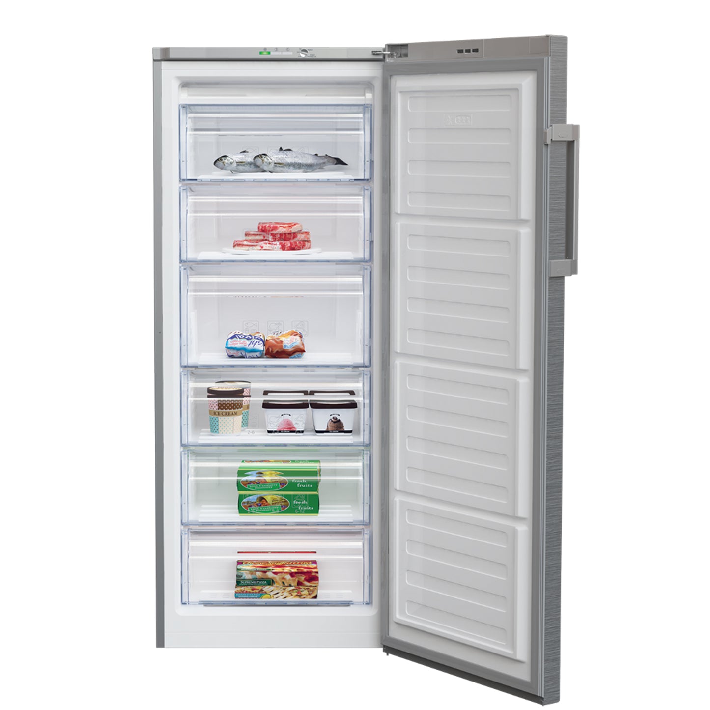 Beko Freezer Vertical 8 Drawer 448 L (RFNE 448E35 XP)