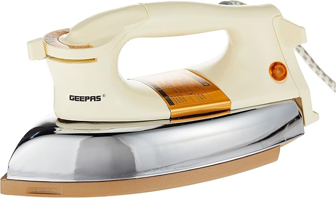 Geepas GDI2752N Electric Dry Iron – 1000W Power, Overheat Protection