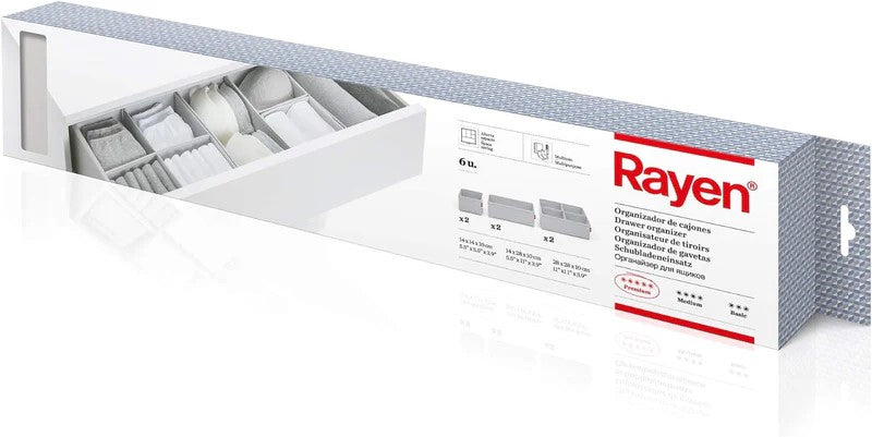 Rayen 6-Pack Folding Drawer Organizer for Clothes in Different Sizes (2017.11)