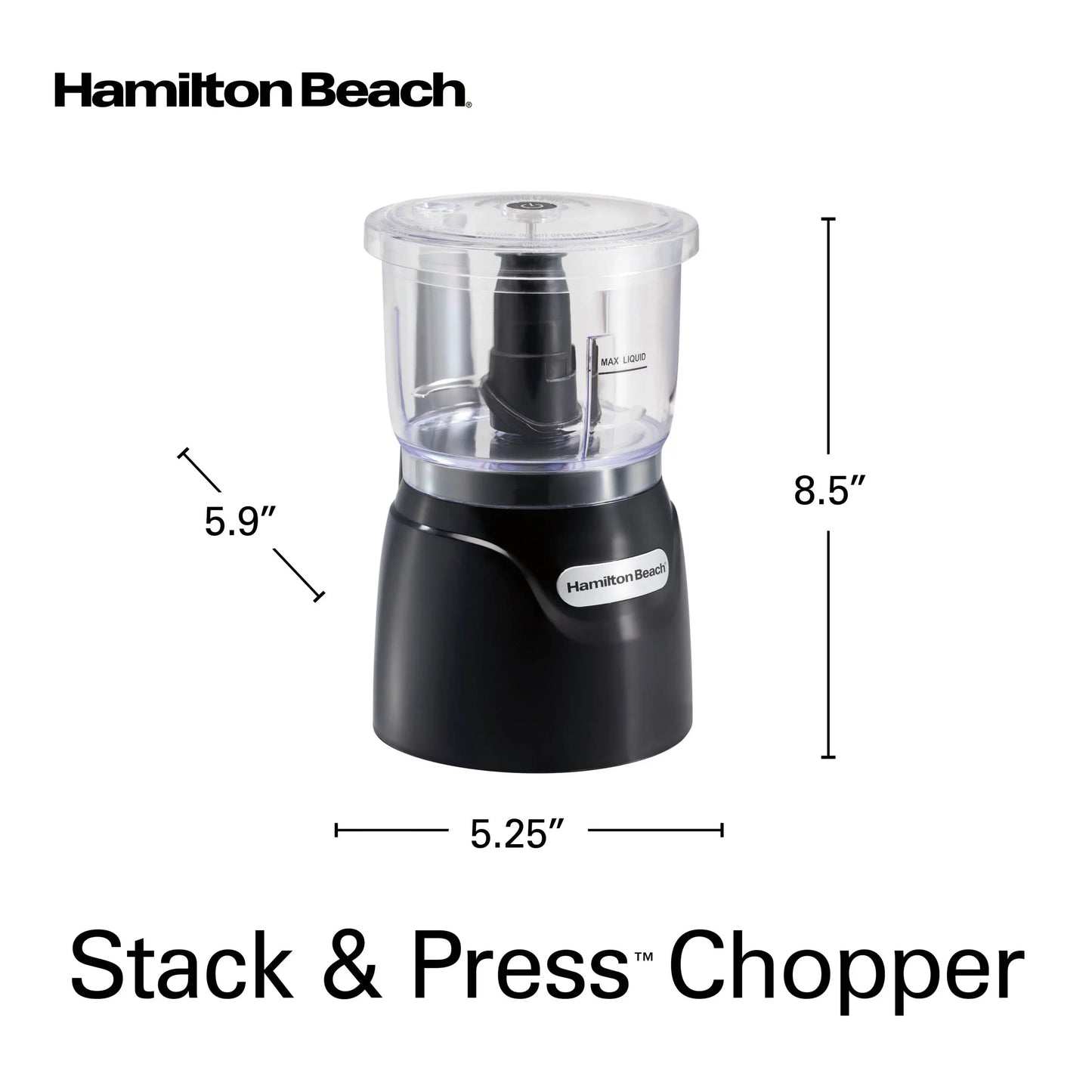 Hamilton Beach Stack & Press™ Food Chopper - 710ml