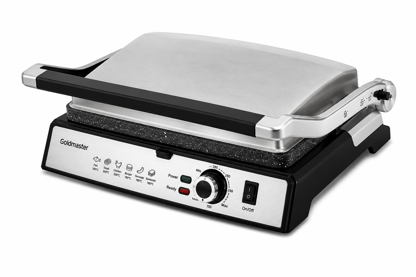 Goldmaster Electric Grill 2000W - Silver - GM-7450R