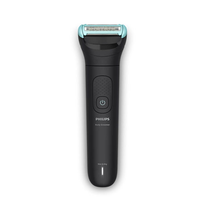 Philips Body Groomer 5000 Series, Triple Protect Shave System, Wet & Dry, 100 Min Run Time, Back Attachment, BG5475/15