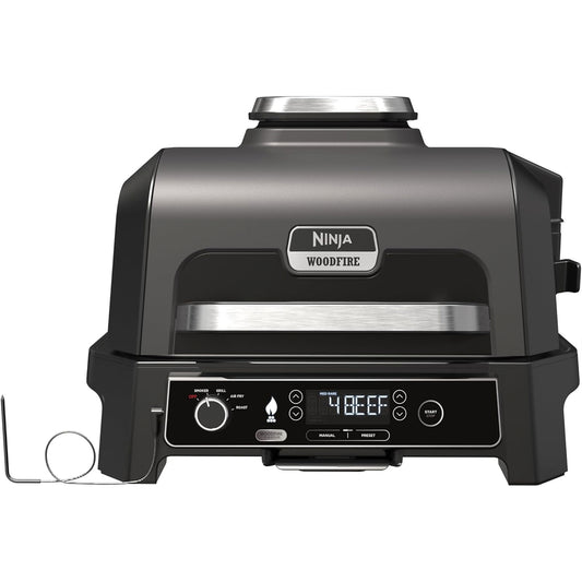 Ninja Woodfire Pro XL Electric BBQ Grill & Smoker with Digital Probe (OG850UK)