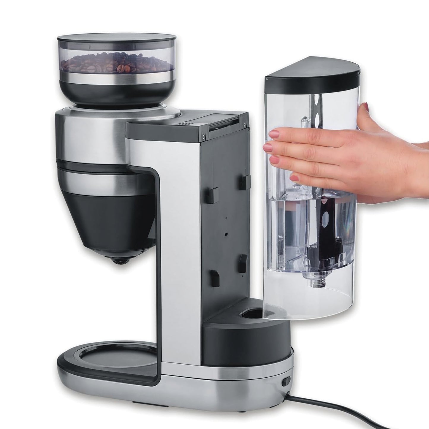 SEVERIN Filka 2.0, fully automatic machine for filter coffee, 5-in-1 filter coffee machine with LED display