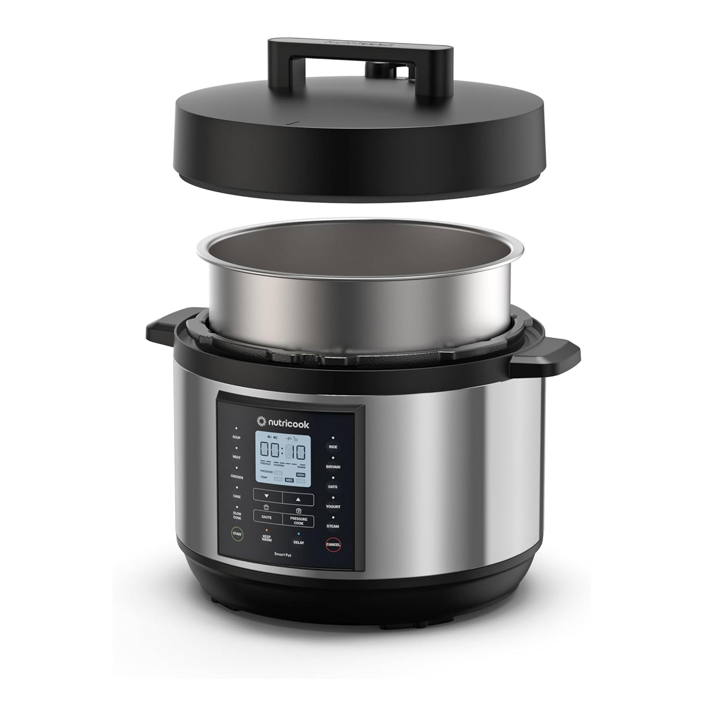 وعاء ذكي NUTRICOOK 2 Plus 1500 واط 9.5 لتر من الفولاذ المقاوم للصدأ مع هدية مجانية