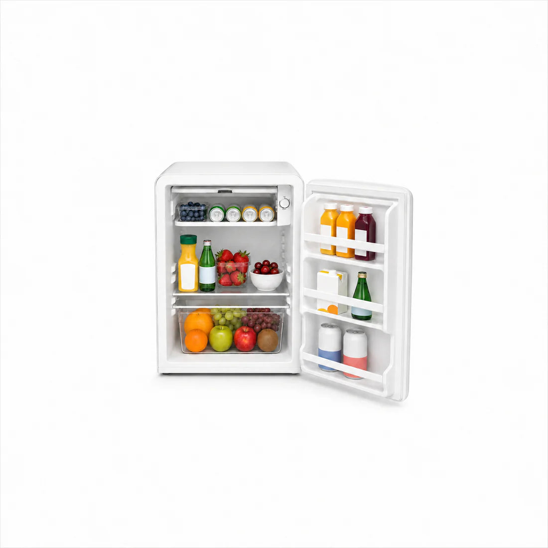 Midea Minibar Refrigerator - 93 Ltr - White - (MDRD142SLF01)