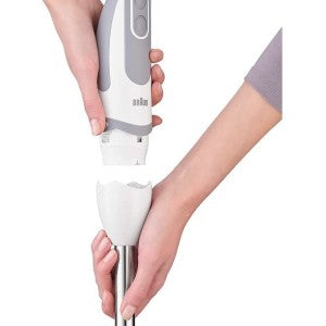 Braun Hand Blender 21Speeds, PowerBell, Splash Control, One Hand speed wheel, Ergonomic Shape MQ5200