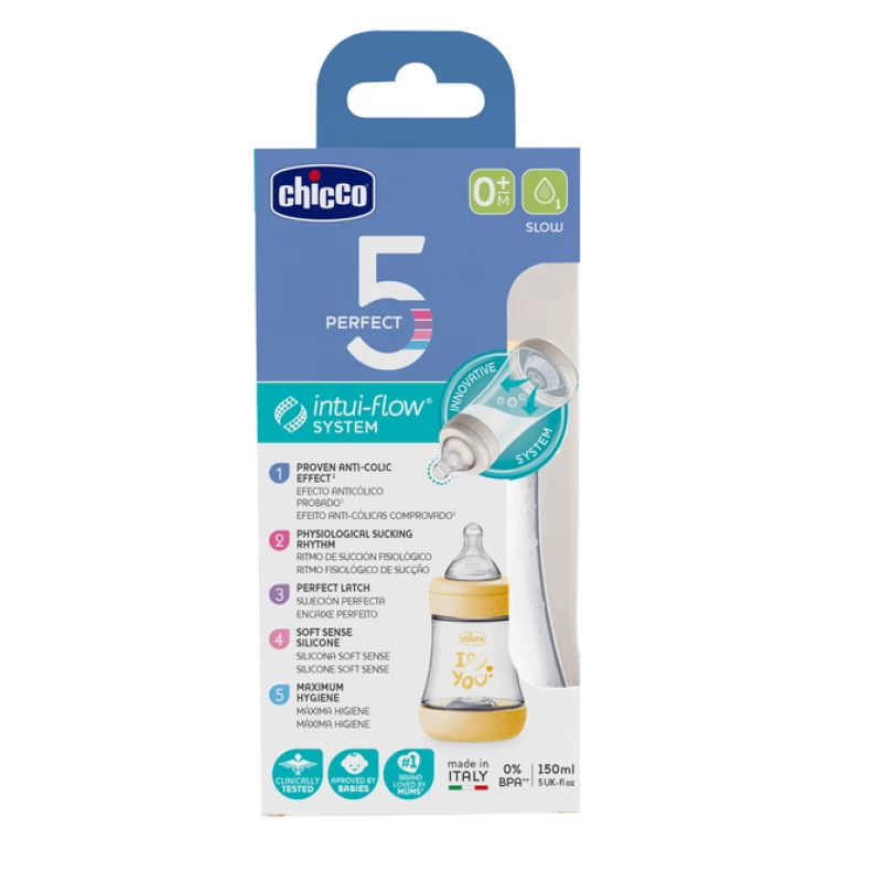 Chicco F.bottle P5 Pp Uni 150 Slow Sil 2023 Cl2