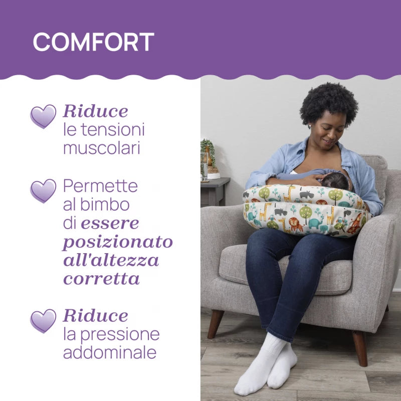 Chicco Boppy Deluxe Nursing Pillow Hello Baby Ergonomic Support for Breastfeeding
