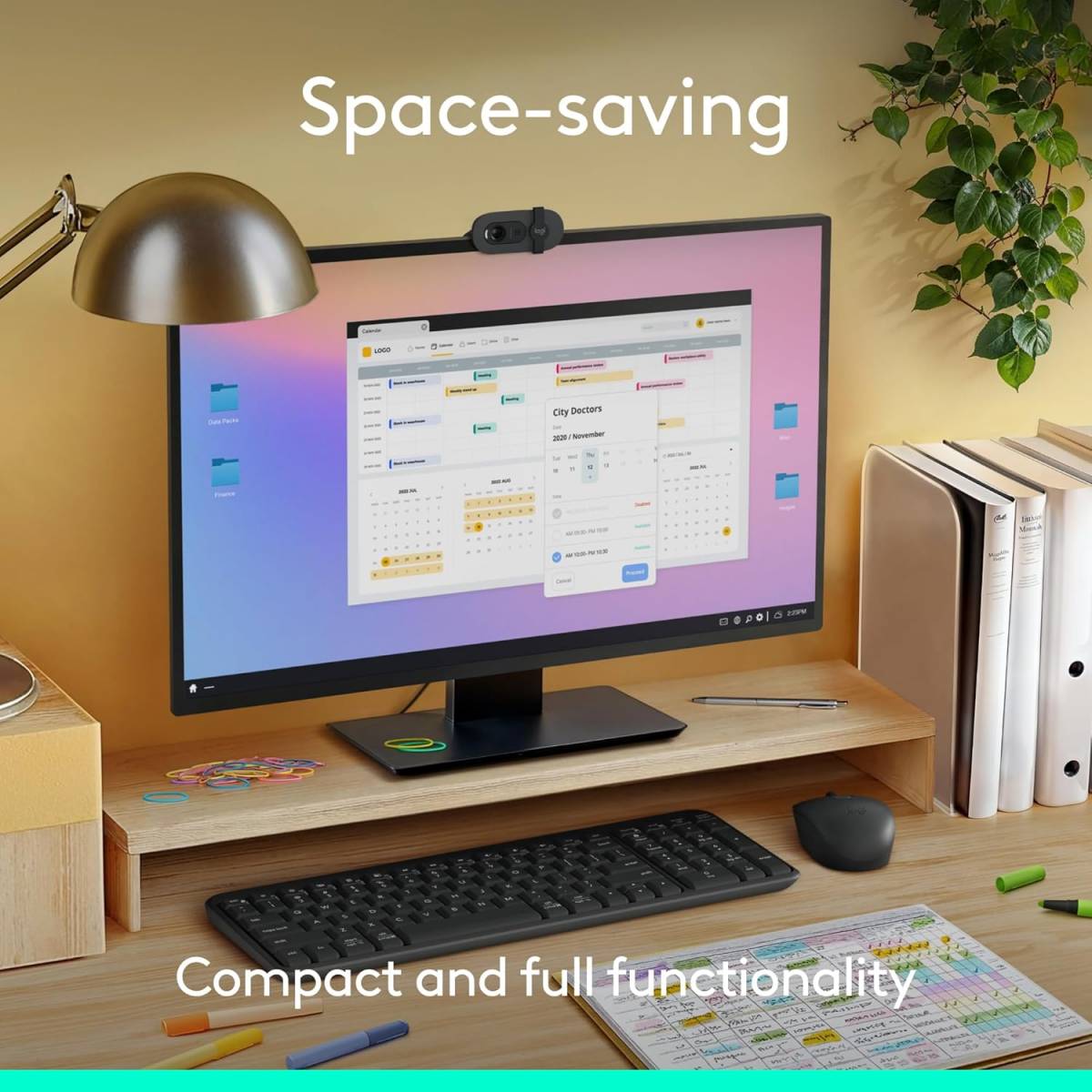Logitech MK250 Bluetooth Wireless Mouse and Keyboard Combo: Fast & Easy Connectivity, Compact Wireless Keyboard, Ambidextrous Mouse, Durable Build - Windows/MacOS - Graphite
