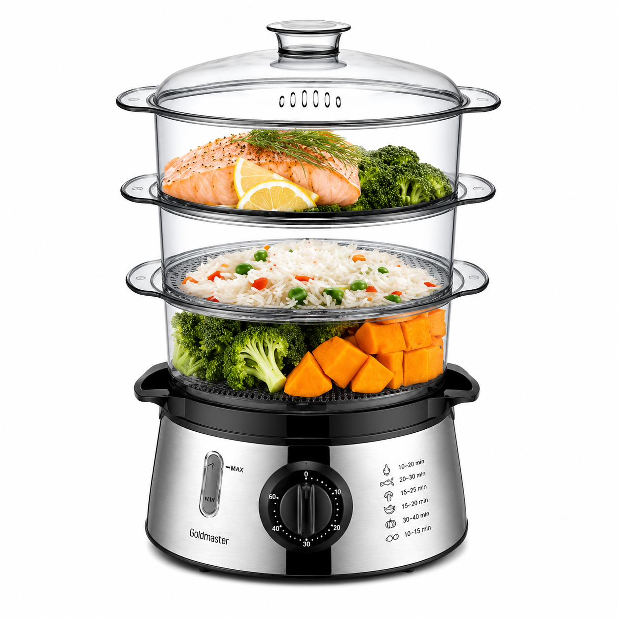 Goldmaster Food Steamer 800W - 8.4L - GM-7268