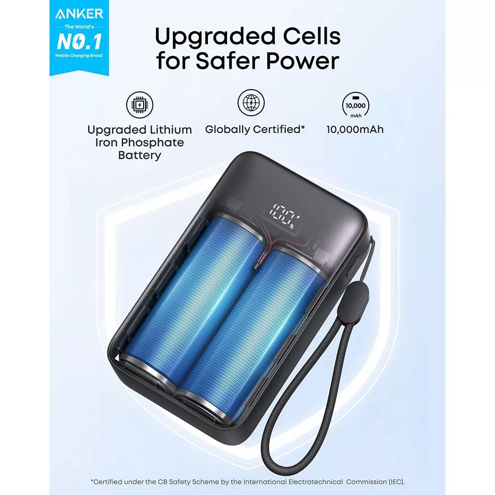 Anker Zolo Power Bank 10000mAh 30W Black A110JH11
