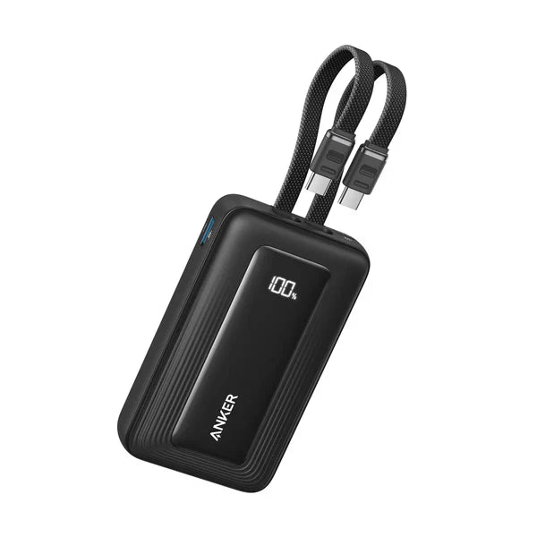 Anker Zolo 10K Power Bank 35W with Dual Built-in USB-C - Black