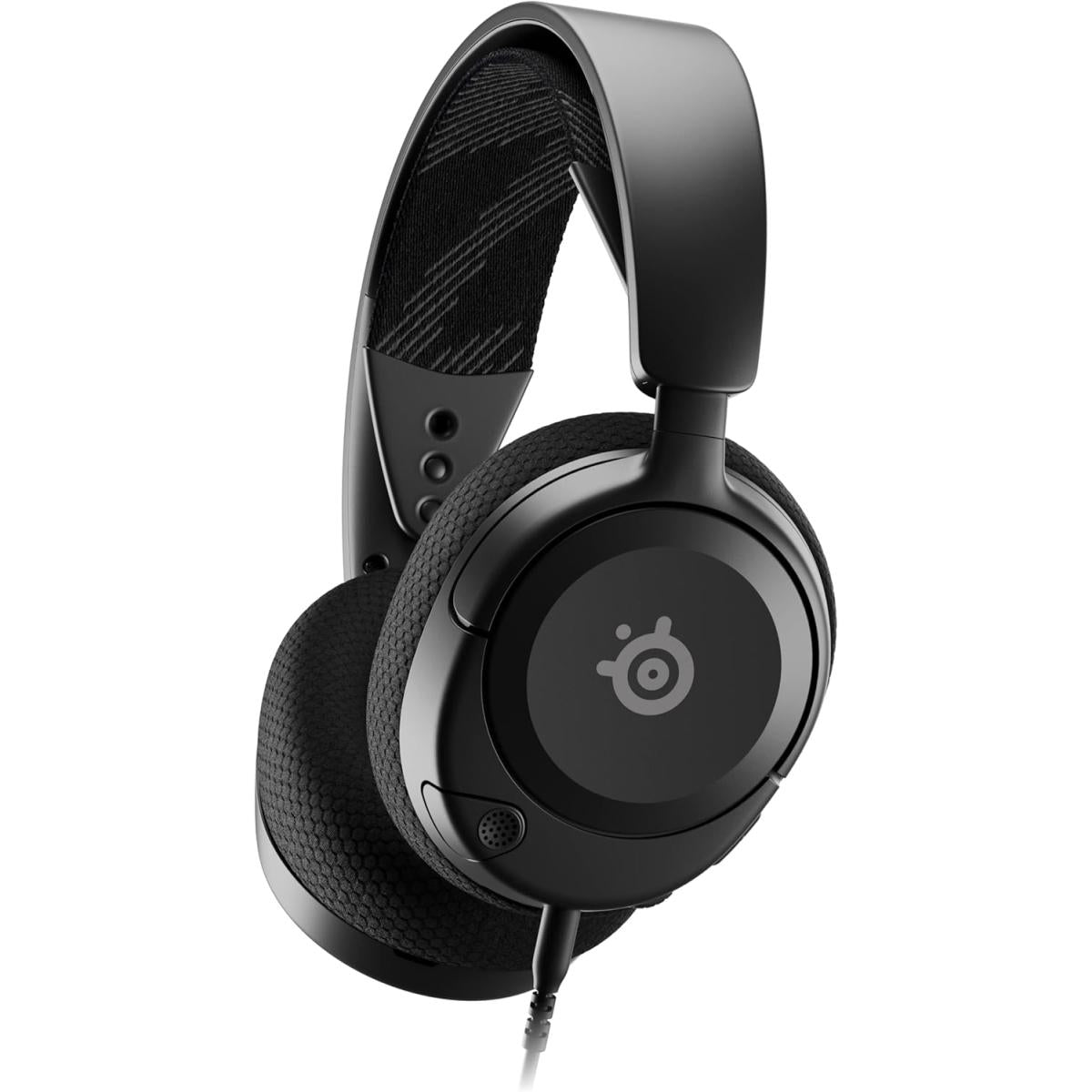 SteelSeries Arctis Nova 1 (Black) Wired 3.5mm Gaming Headset w/ Hi-Fi Driver Surround Spatial Audio Ultra Lightweight Design w/ Noise-Cancelling Mic For PC, Mac, PS5/PS4, Switch, Xbox