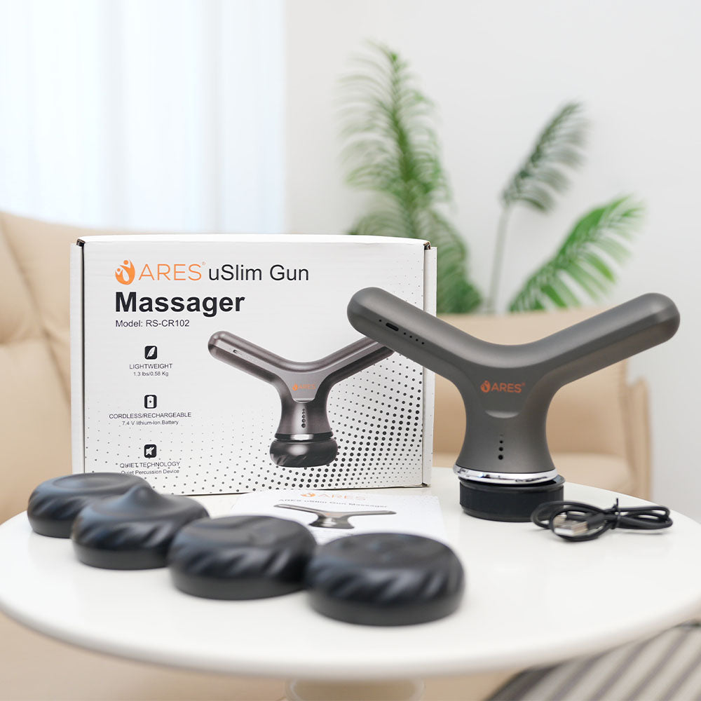 ARES uSlim 2in1 Gun Massager and Cellulite Remover (Gray)