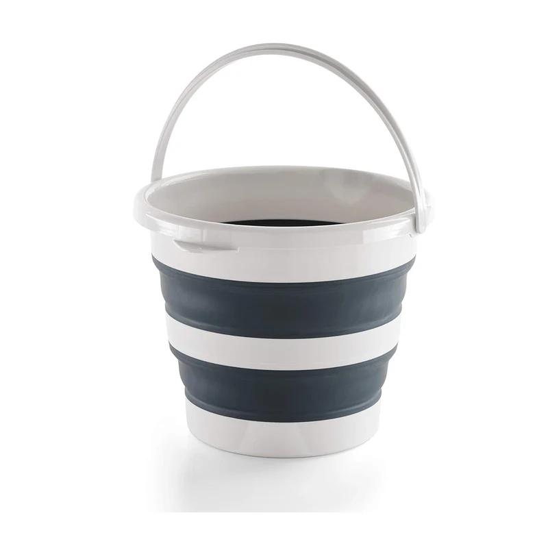 Mery Thermoplastic Collapsible Bucket Light & Dark Grey 12L (1957)
