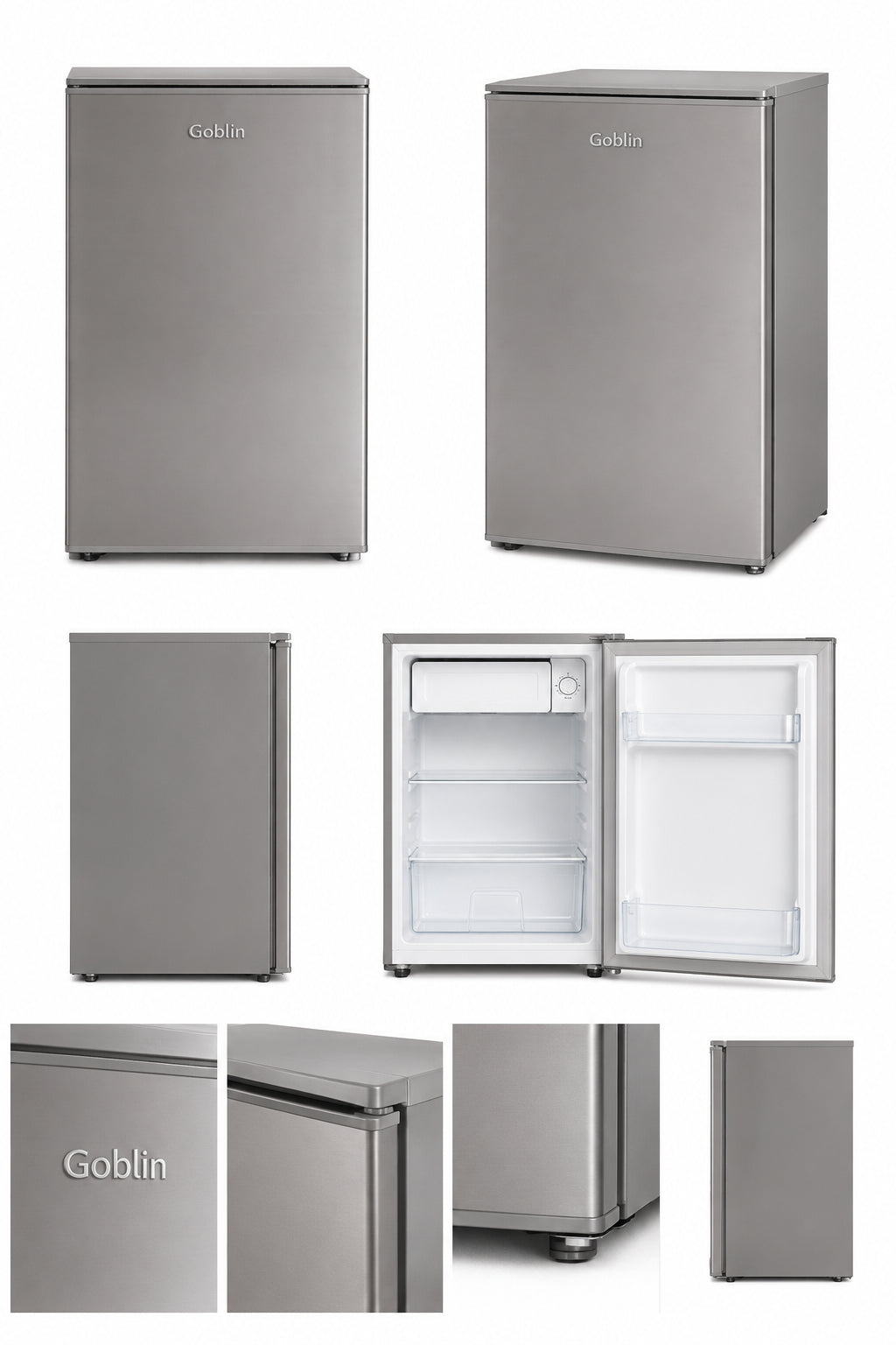 Goblin Mini Refrigerator 91 Liter Single Door Silver – GOB-M91-SL