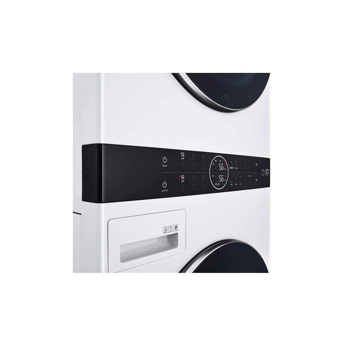 LG Single Unit Front Load 17/16 KG, LG WashTower™ with Centre Control™, White Color (WT1716WRK.ABWPELF)