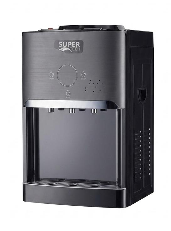 Super Tech Tabletop Inverter Water Dispenser, 3 Taps, 7L Capacity, Black, RAX5-2-63TB