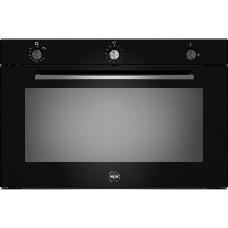 La Germania F980LAGGK GN Black Gas Oven 99lt Pyrolytic Cleaning