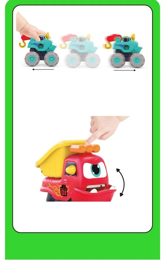 HOLA – Fun Monster Construction Truck Set