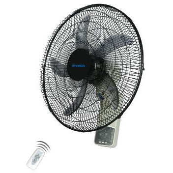 HYUNDAI Wall Fan with Remote Control 20" 3 Speed Control - Black HY-WF22R