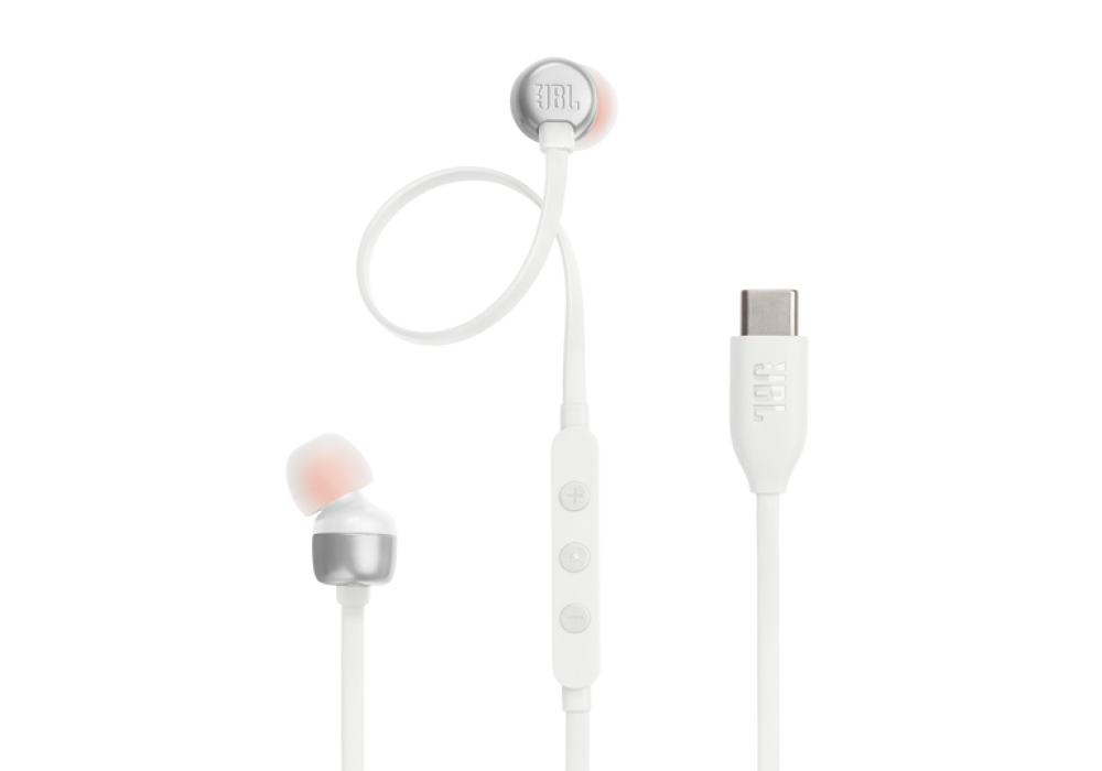 JBL Tune 310C Type-c In-ear headphones with Hi-Res Audio support and JBL Pure Bass Sound, USB-C connectivity, 3-button remote with microphone and EQ presets control