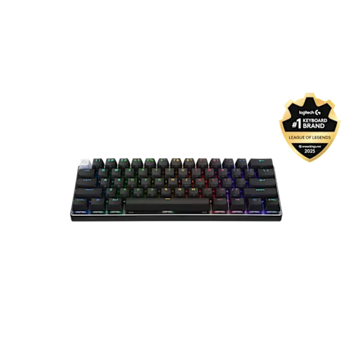 Logitech G PRO X 60 LIGHTSPEED Wireless Keyboard – GX Tactile Optical - Bluetooth & USB-C - Black