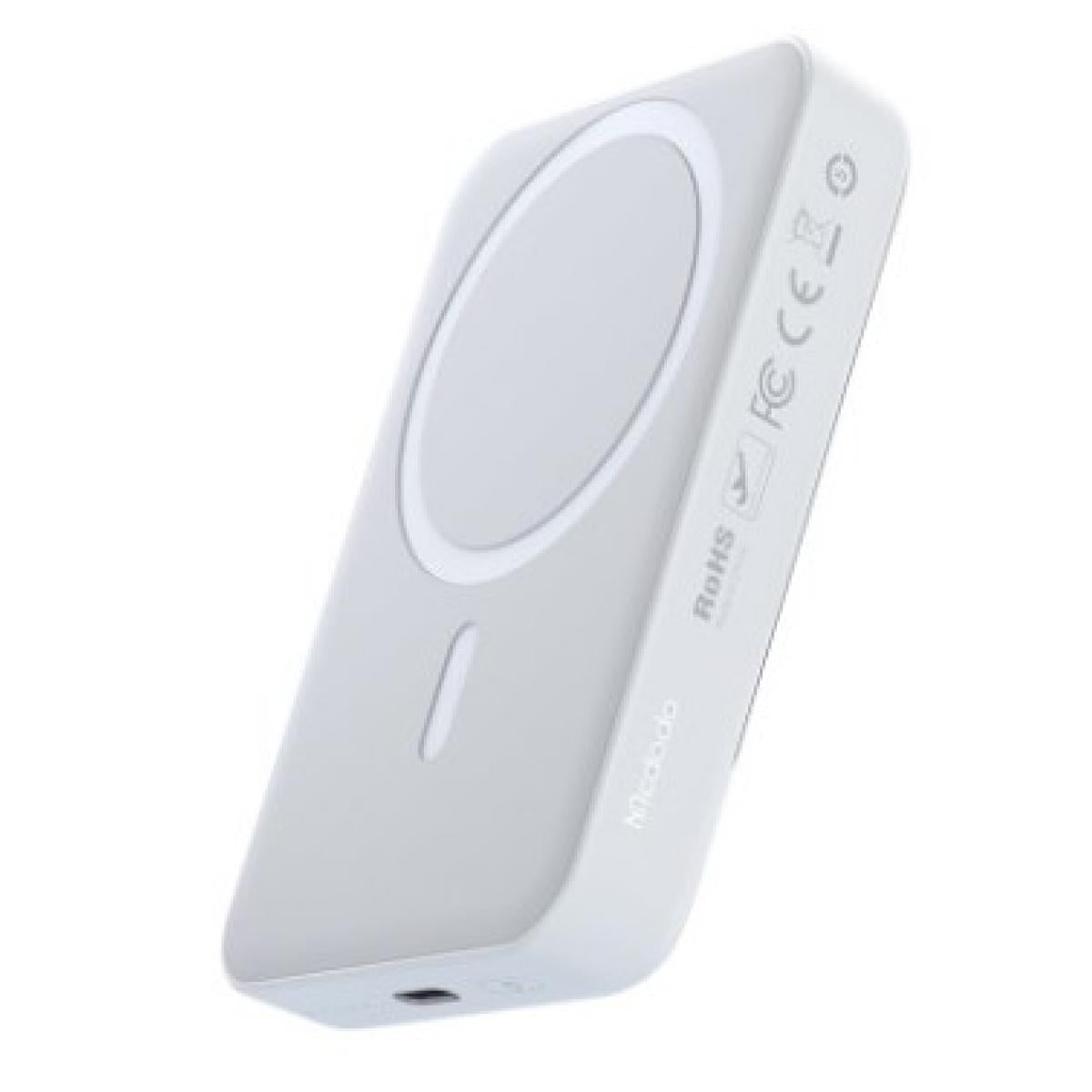 MCDODO MC4260 AMBILIGHT SERIES 20W MAGNETIC WIRELESS CHARGING 10000MAH POWER BANK - WHITE - 18 Months Warranty