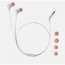 JBL TUNE T110 By Harman - In-Ear Headphone with One-Button Remote JBL Pure Bass Sound Plug: 3.5mm Dynamic Driver: 9mm - White
