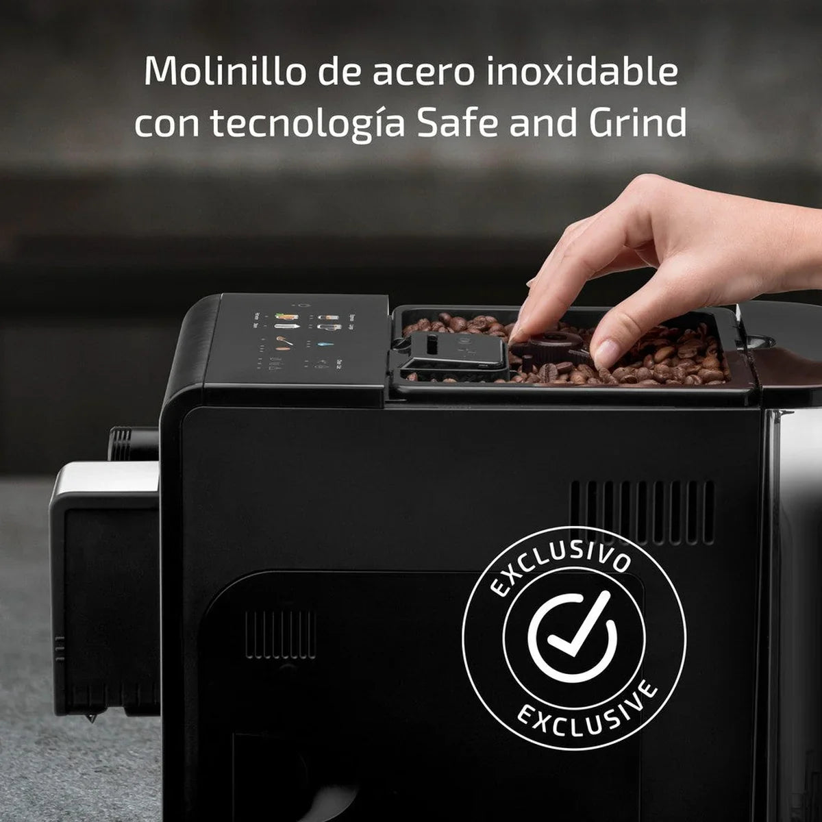 Ufesa Sensazione Super-Automatic Coffee Maker for Beans & Ground Coffee