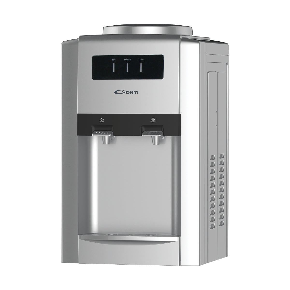 Conti Table Water Dispenser 2 Taps - Silver