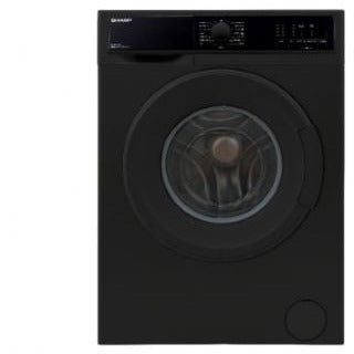 SHARP Front Load Washing Machine 7 KG 15 Programs A+ - Black, White