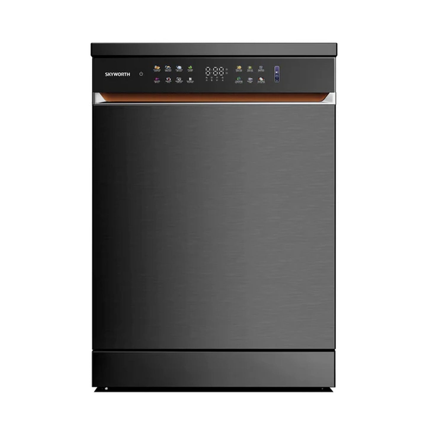 Skyworth Dishwasher 8 Programs Inverter A+++ Grey 3 spray 3 Baskets Touch control