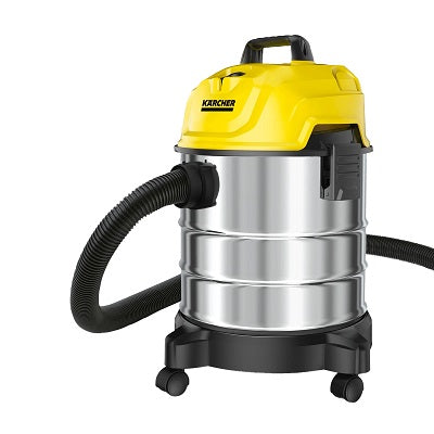 Kärcher Vacuum Cleaner Wet and Dry 1300W 18L - Stainless Steel WD 1s Classic
