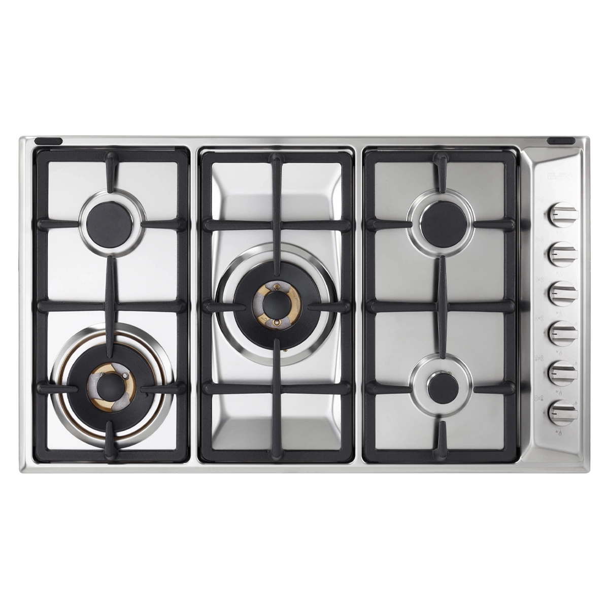 ELBA, Gas Hob Built-in, 5 Burners, Full Brass, 90 cm