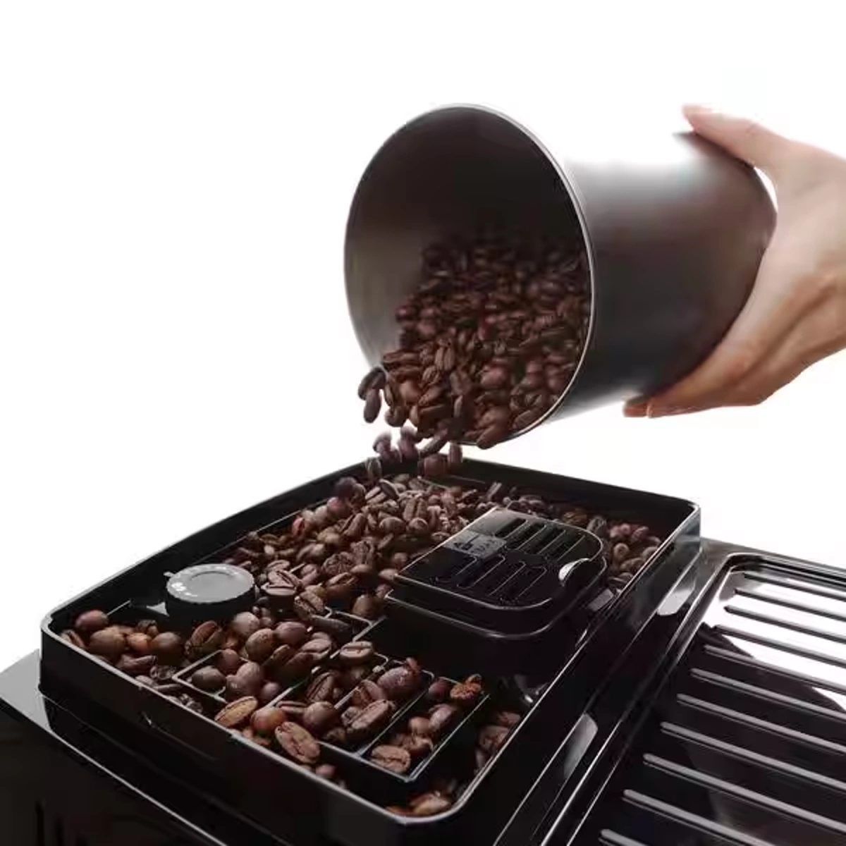 De'Longhi Espresso Machine 15-Bar 1.8L 1450W With Coffee Grinder Milk Tank Black (ECAM220.60.B)