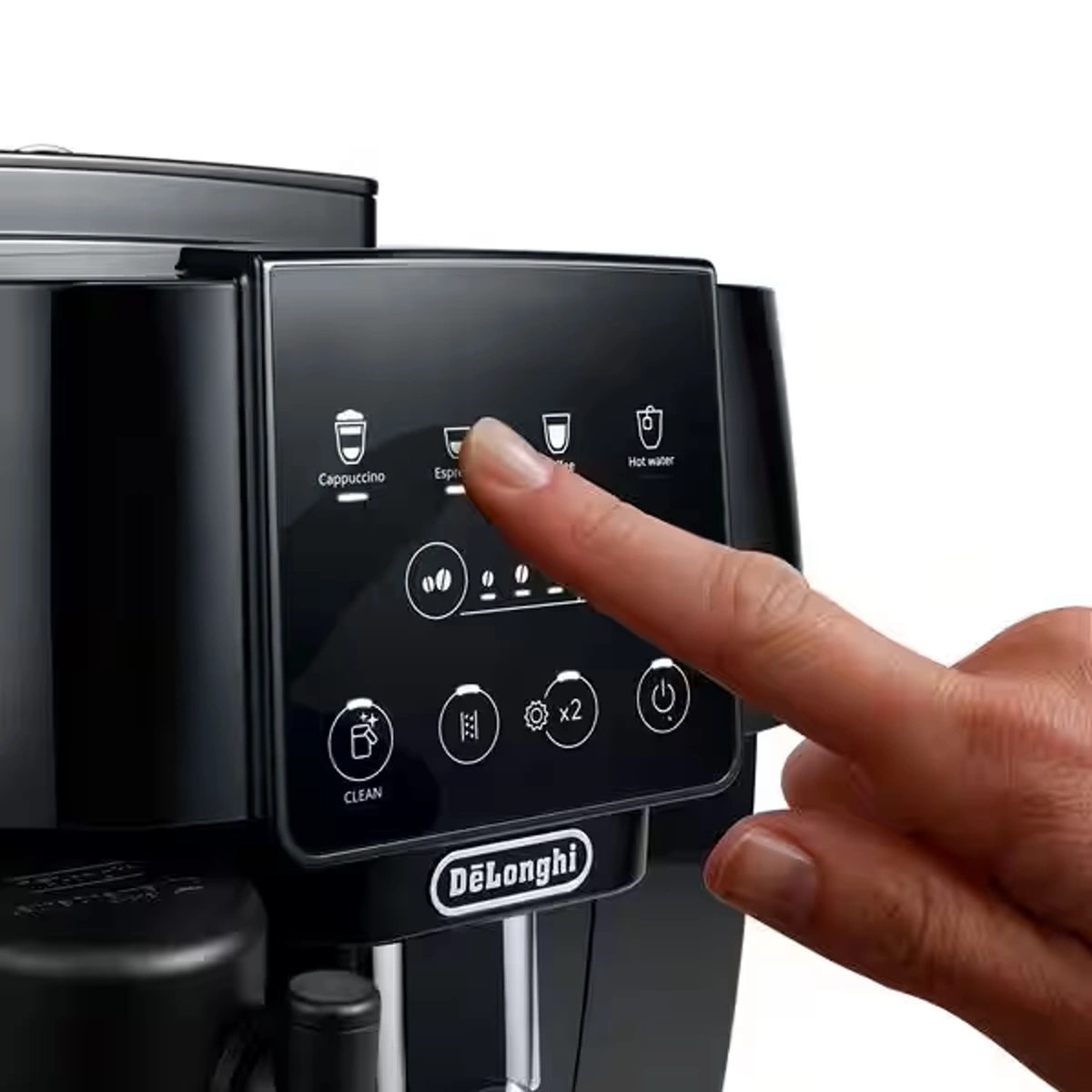 De'Longhi Espresso Machine 15-Bar 1.8L 1450W With Coffee Grinder Milk Tank Black (ECAM220.60.B)