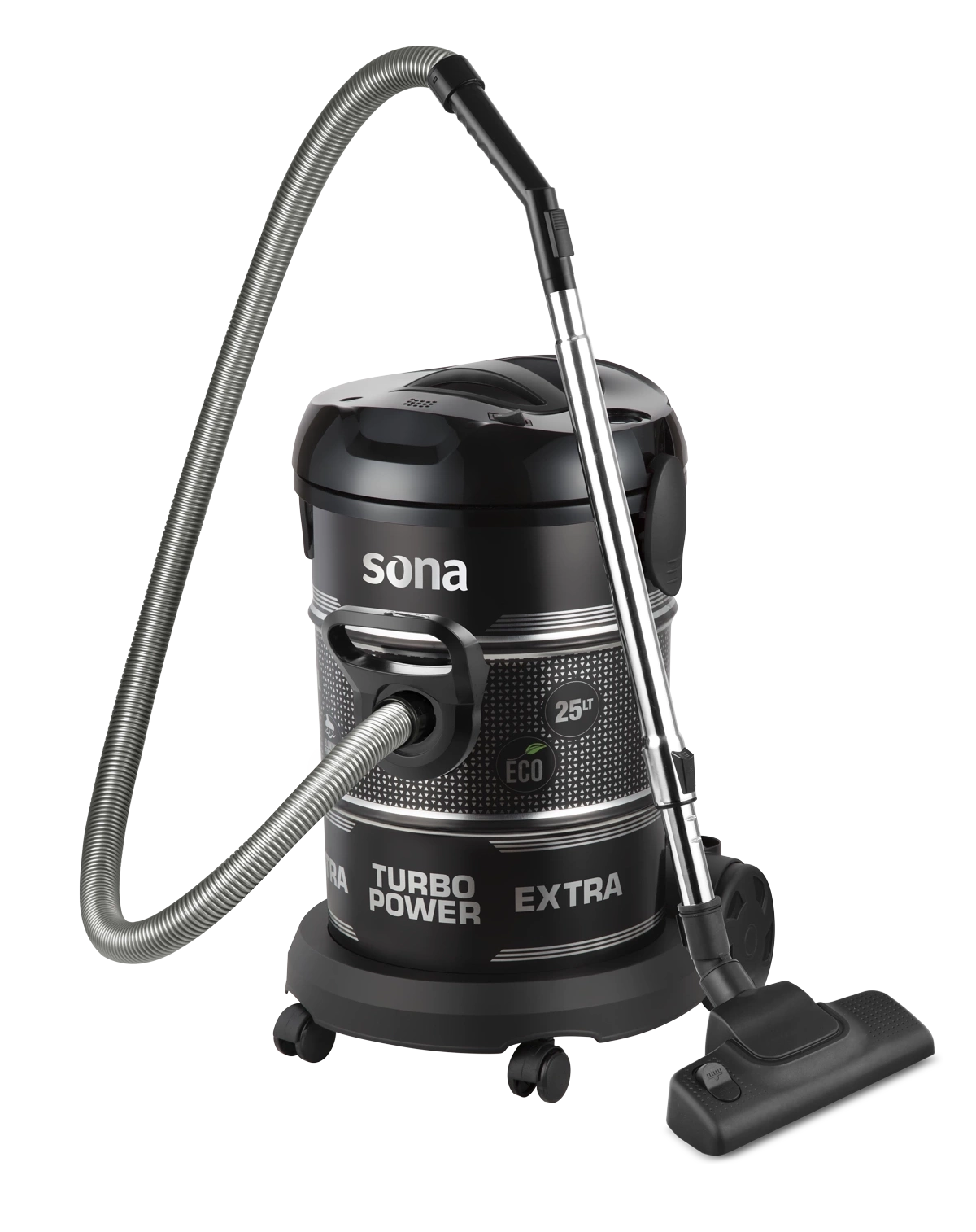 Sona Barrel Vacuum Cleaner 2400W with Air Blower and 25 Liter Metal Tank