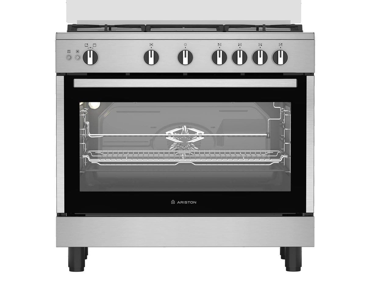 Ariston Gas Cooker ARR9 GGF 23127 XJA - 5 Burners, Full Safety