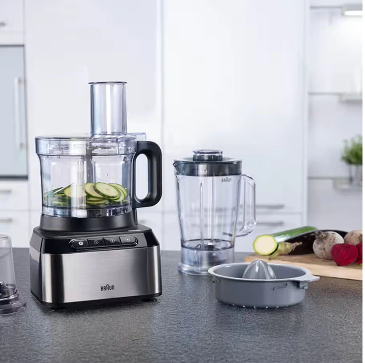 Braun Food Processor 800 W 2 speed settings with Pulse 2.1 L Bowl Capacity and Accessories Black