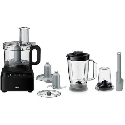 BRAUN PureEase Food Processor 2.1 Liter 800 Watt - Black FP3132