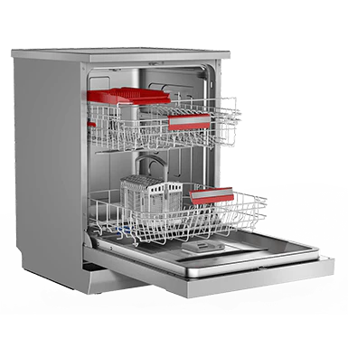 Toshiba Dish Washer - 14 Sets - 6 Programs - 3 sprays - Silver - (DW-14F1(S))