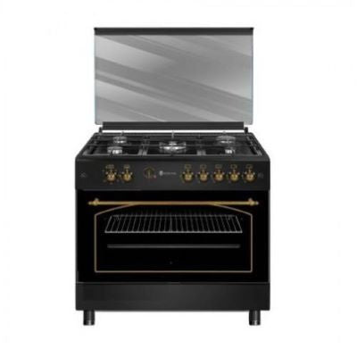 CONTI Gas Cooker 90 cm 5 Burners - Black CGC 960 FFC BK