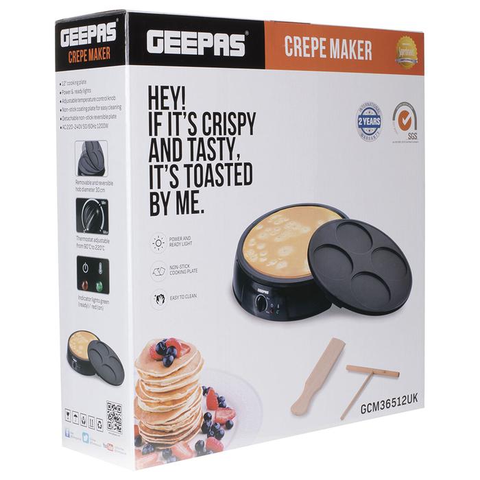 Geepas Crepe Maker 1200W (GCM36512UK)