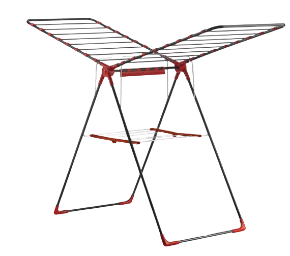 MIRAS Cloth Drying Rack – Model M-253 (Black & Red)