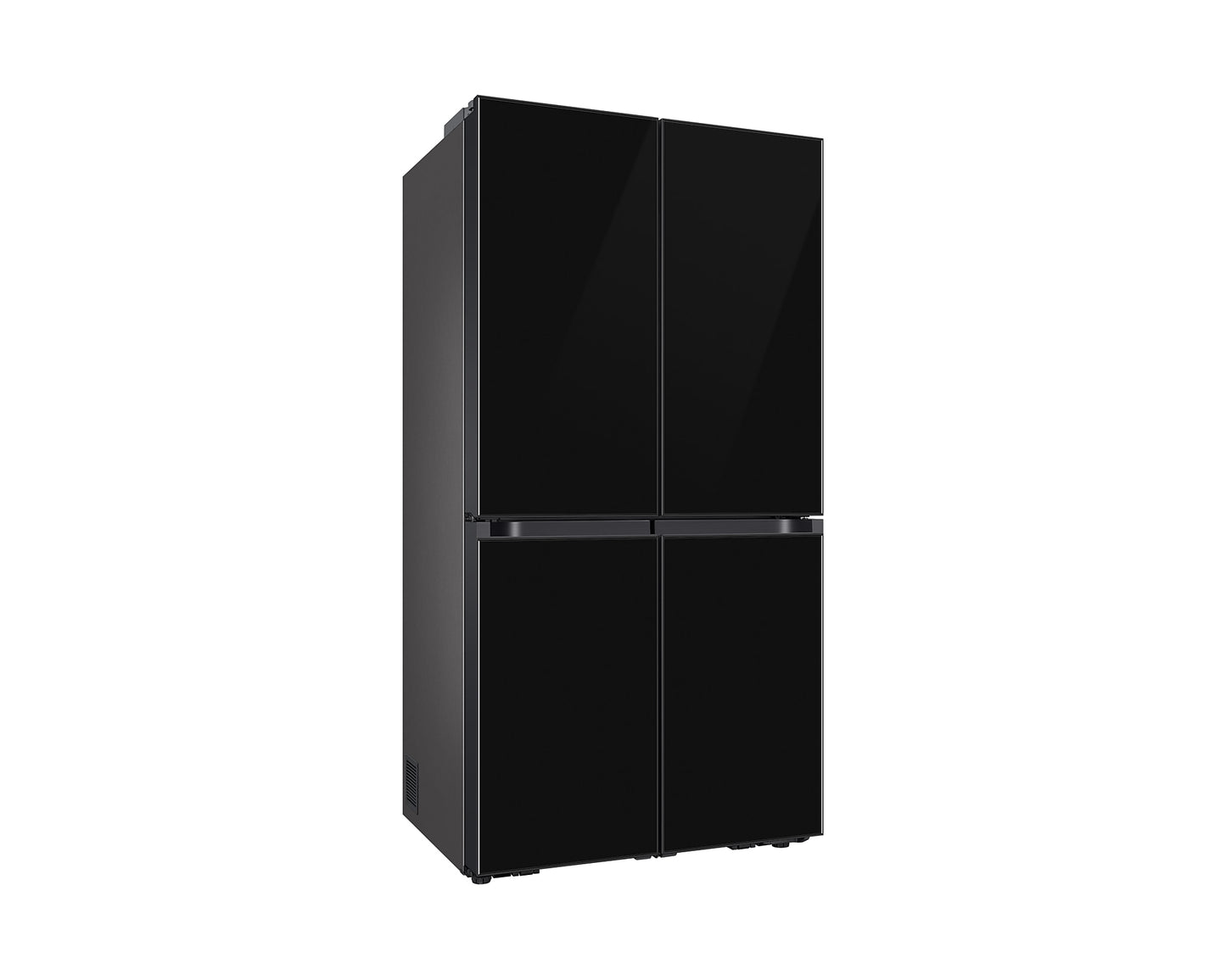 Samsung BESPOKE T Style Black Glass French Door Refrigerator (RF65DB90B022LV)