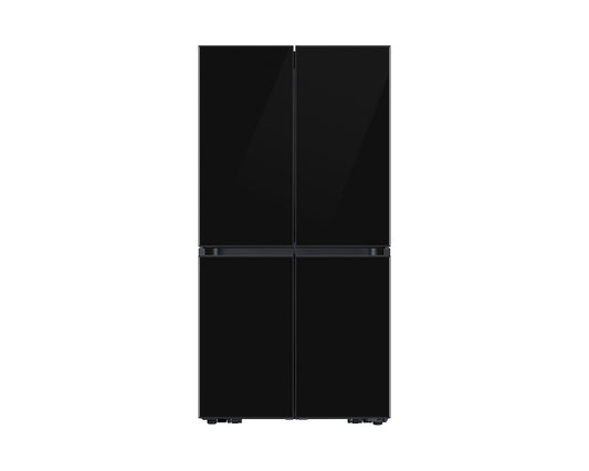 Samsung BESPOKE T Style Black Glass French Door Refrigerator (RF65DB90B022LV)