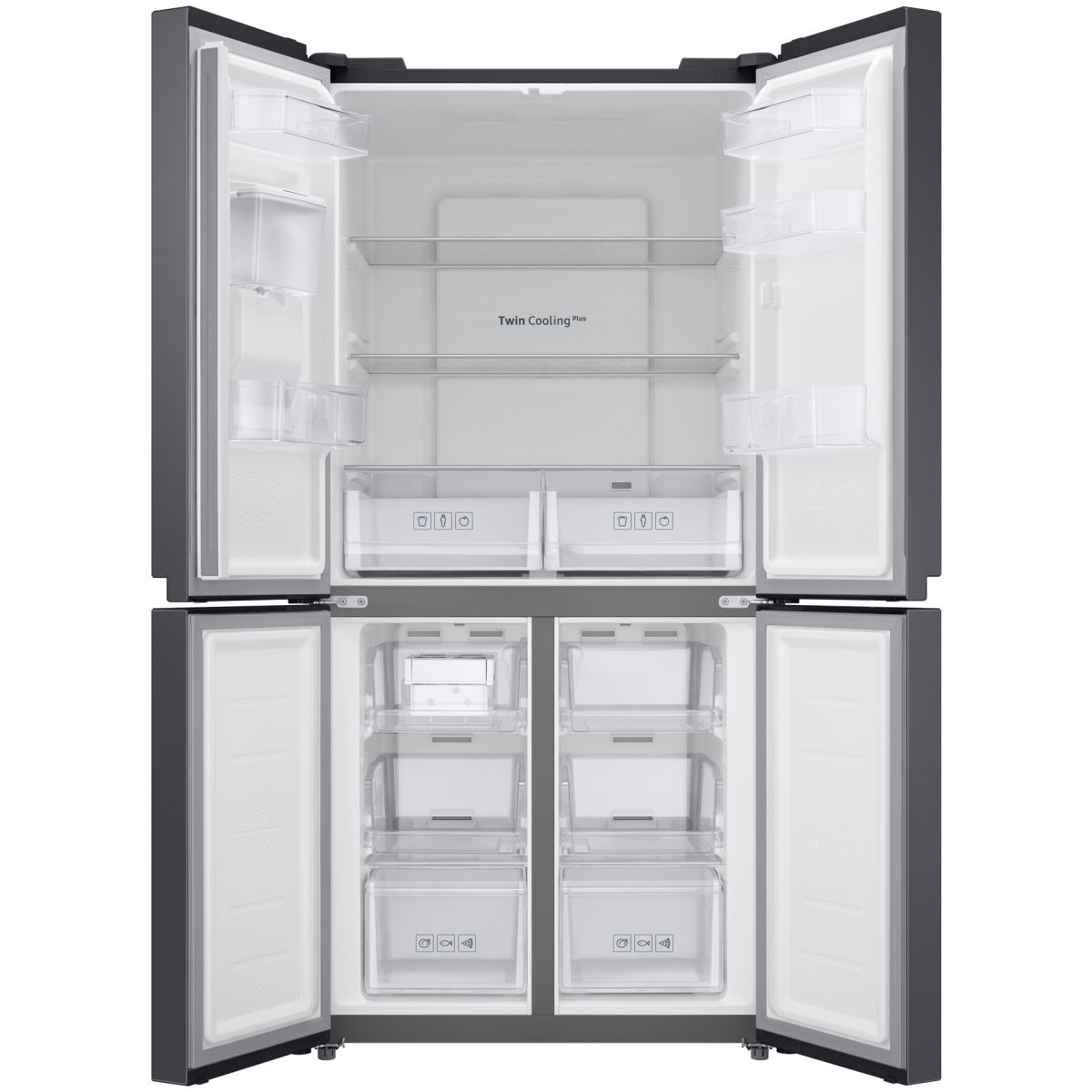 Samsung French Door Refrigerator 466L With Twin Cooling (RF48A4010B4/LV)